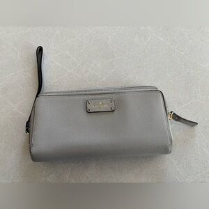 Kate Spade Gray Wristlet Wallet